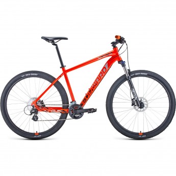 Велосипед FORWARD APACHE 29 X, рама 23", 2021, оранжевый/черный Велосипед FORWARD APACHE 29 X, рама 23", 2021, оранжевый/черный