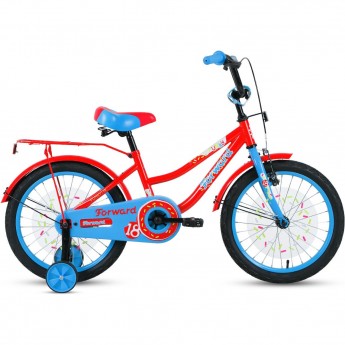 Велосипед FORWARD FUNKY 18 (2022) красный/голубой Велосипед FORWARD FUNKY 18 (2022) красный/голубой
