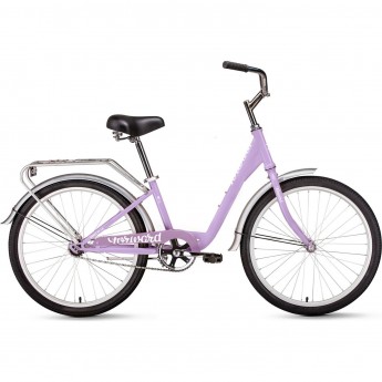 Велосипед FORWARD GRACE 24 (2020) лиловый/белый с рамой 13"