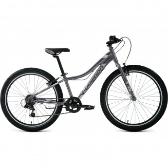 Велосипед FORWARD TWISTER 24 1.0 (2022) черный/желтый Велосипед FORWARD TWISTER 24 1.0 (2022) черный/желтый